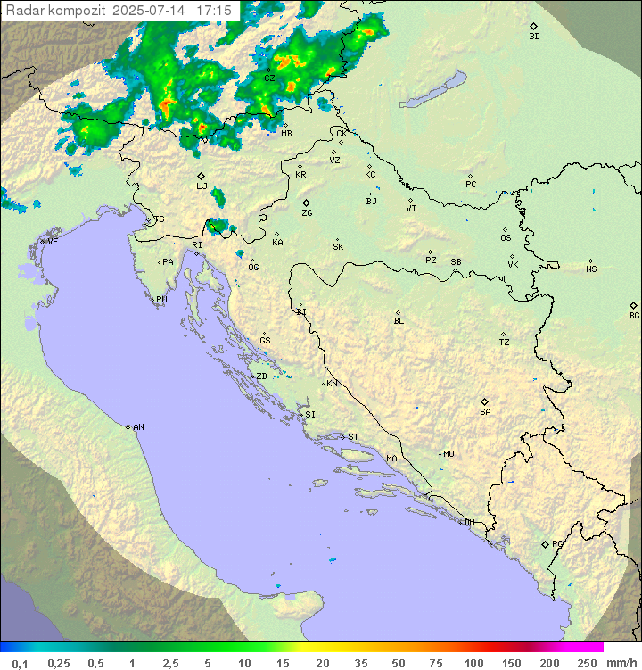 Padavine Hrvaška
