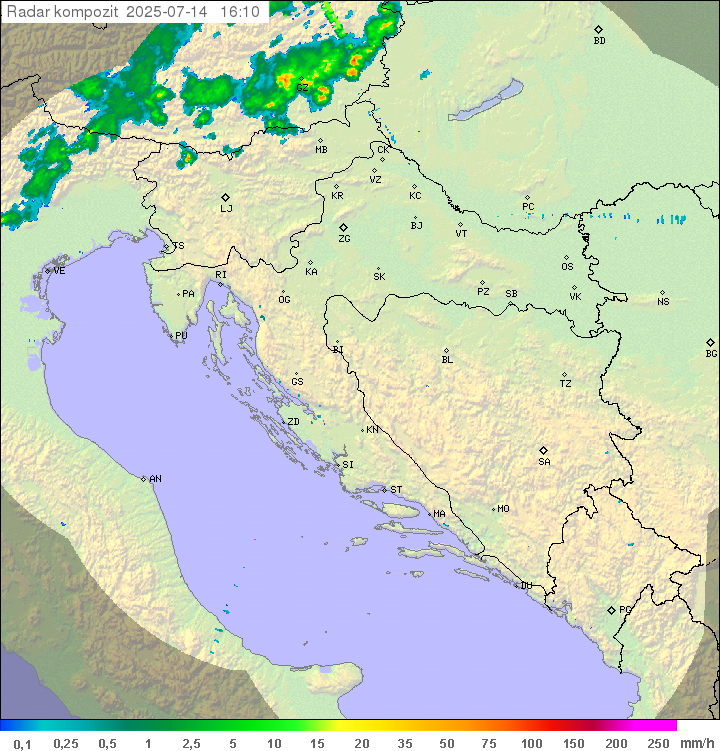 Padavine Hrvaška