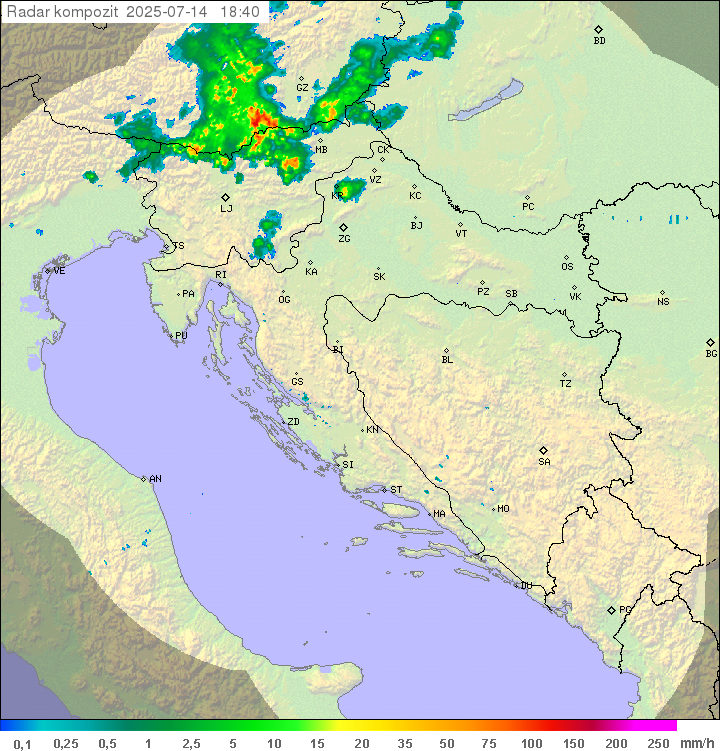 Padavine Hrvaška