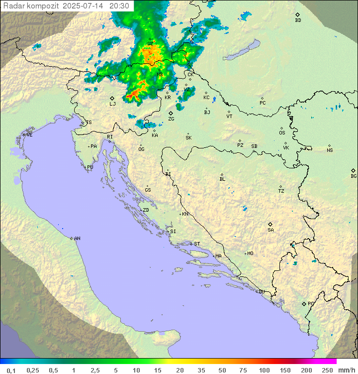 Padavine Hrvaška