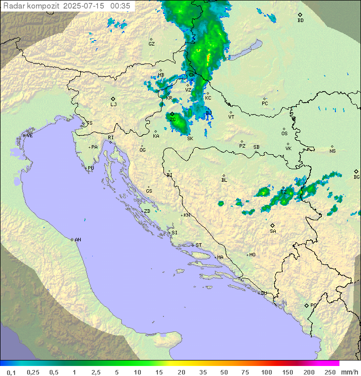 Padavine Hrvaška