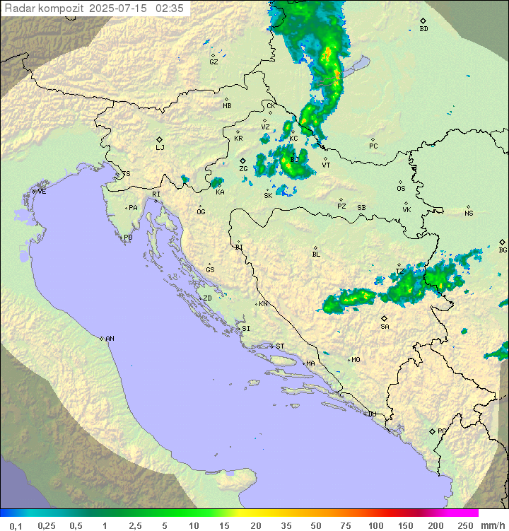 Padavine Hrvaška