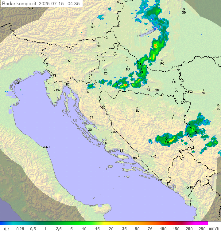Padavine Hrvaška