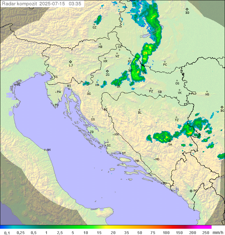 Padavine Hrvaška