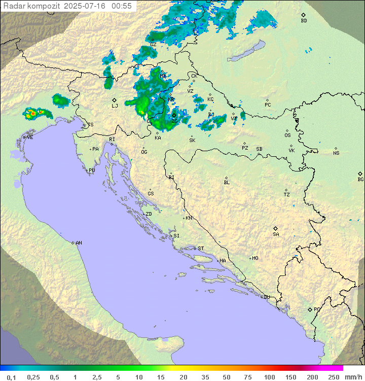 Padavine Hrvaška