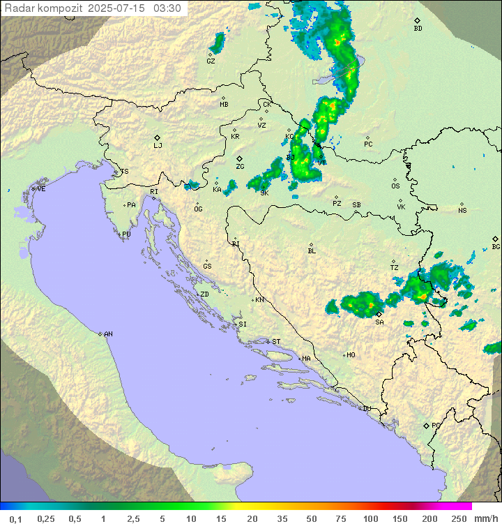 Padavine Hrvaška