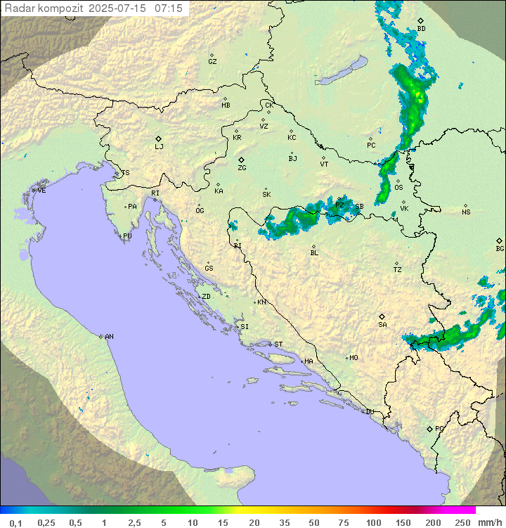 Padavine Hrvaška