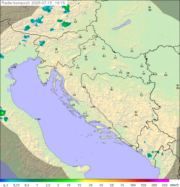 Padavine Hrvaška