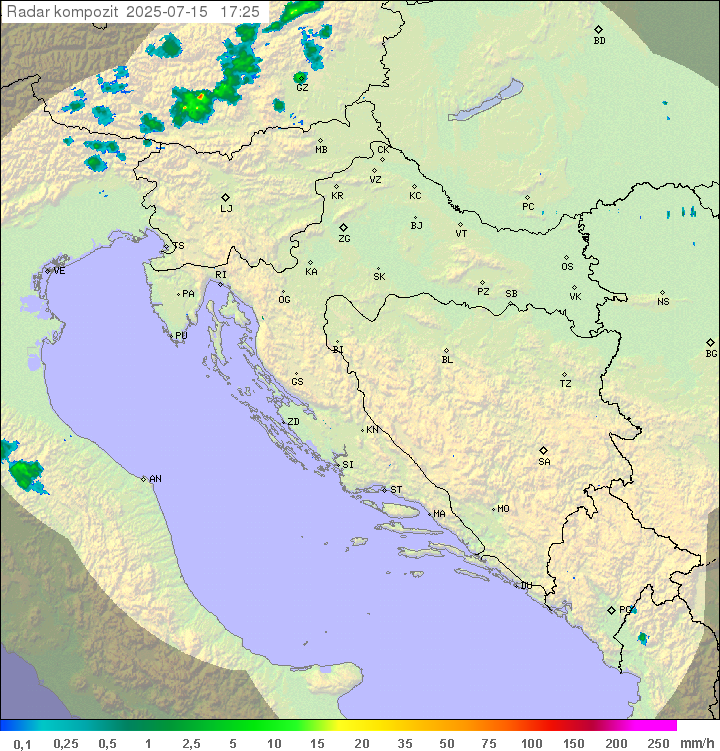 Padavine Hrvaška