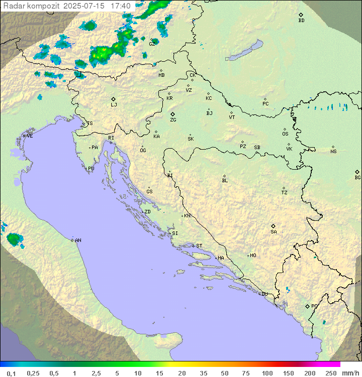 Padavine Hrvaška