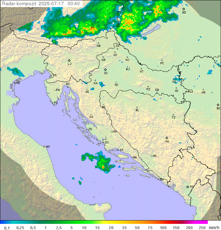 Padavine Hrvaška