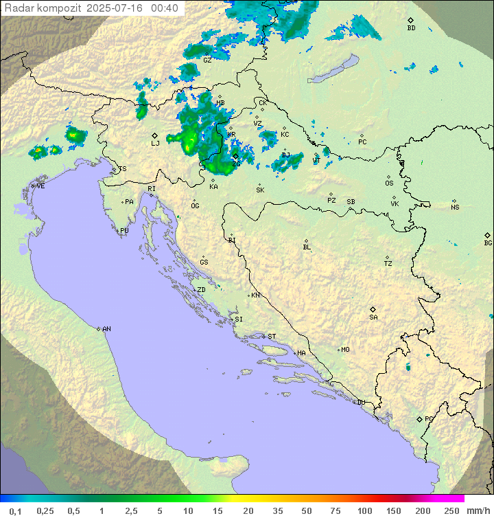 Padavine Hrvaška