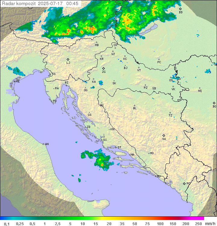 Padavine Hrvaška