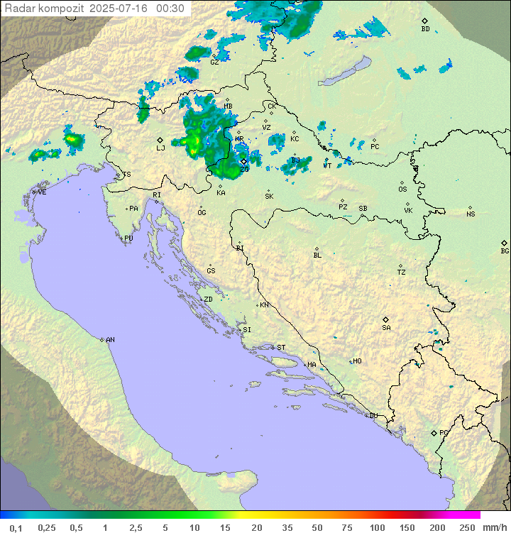 Padavine Hrvaška