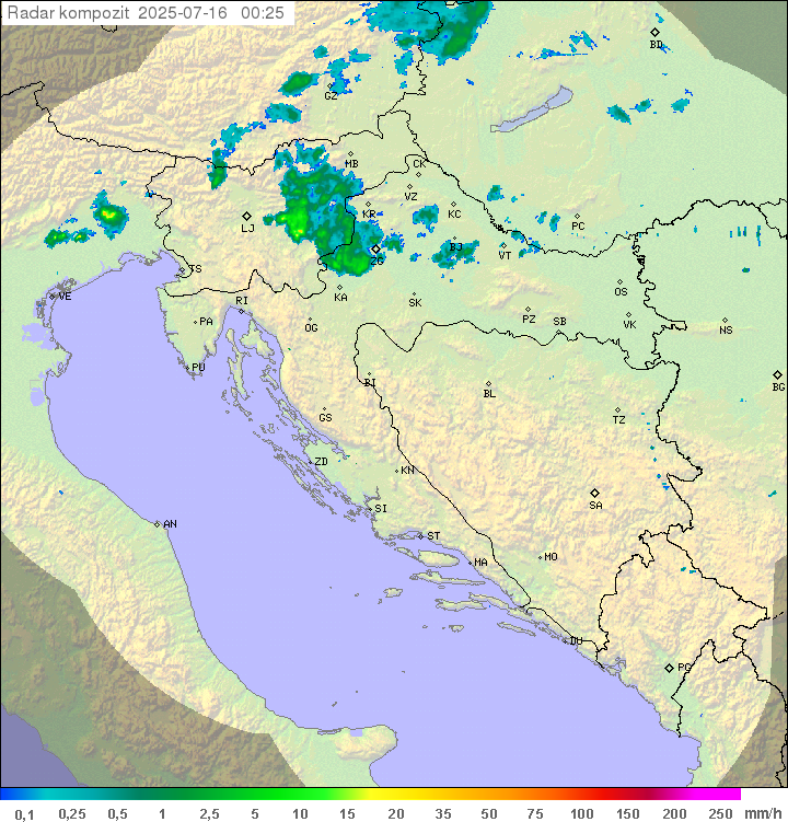 Padavine Hrvaška