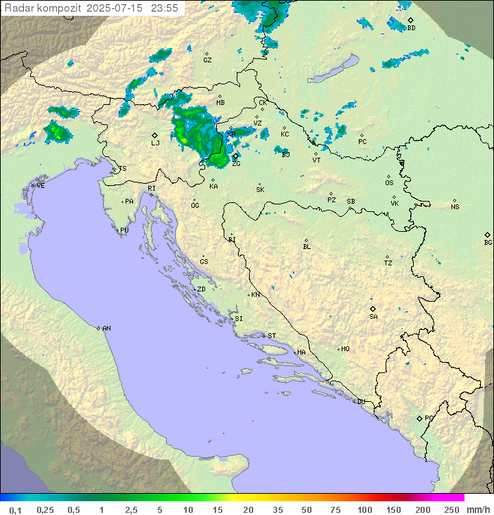 Padavine Hrvaška