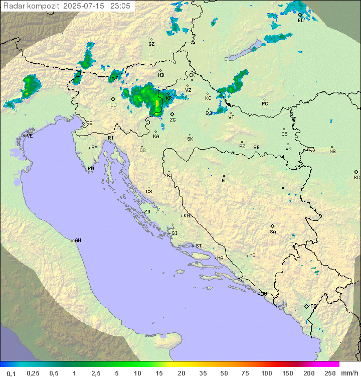 Padavine Hrvaška