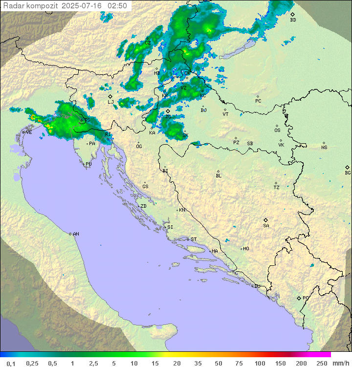 Padavine Hrvaška