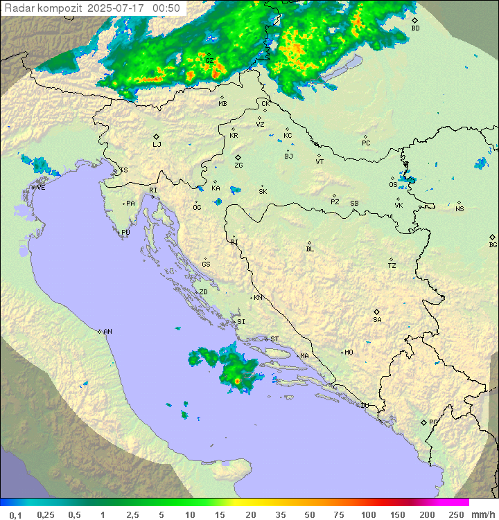 Padavine Hrvaška