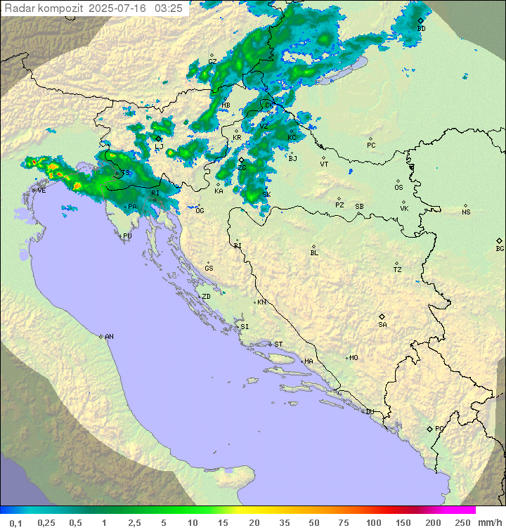 Padavine Hrvaška