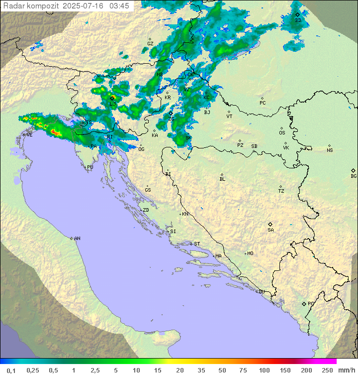 Padavine Hrvaška