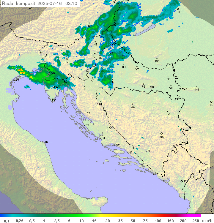 Padavine Hrvaška