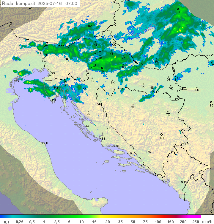 Padavine Hrvaška