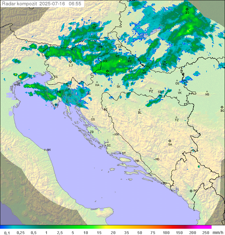 Padavine Hrvaška