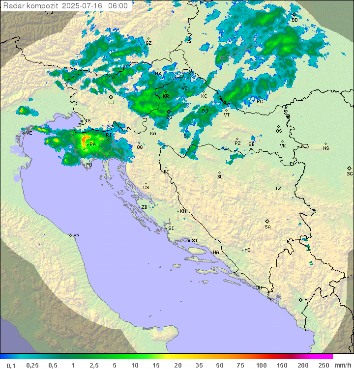 Padavine Hrvaška