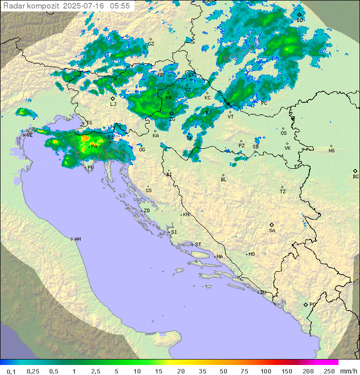 Padavine Hrvaška