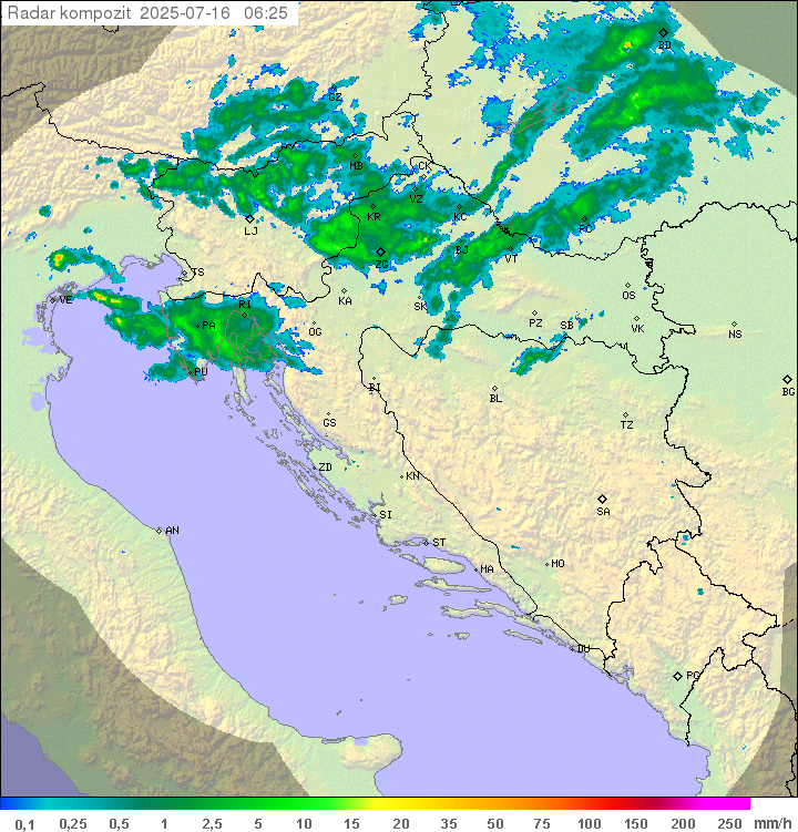 Padavine Hrvaška