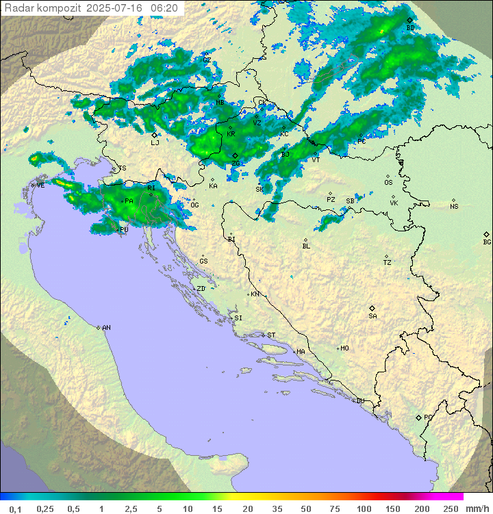 Padavine Hrvaška