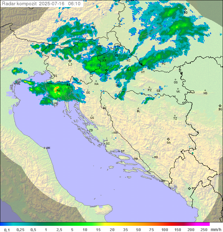 Padavine Hrvaška