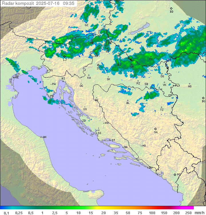 Padavine Hrvaška