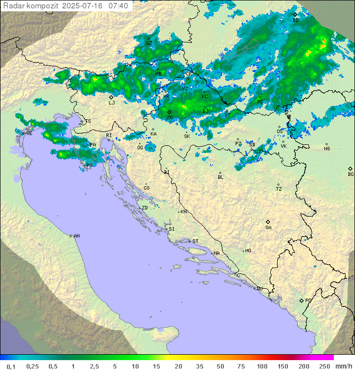 Padavine Hrvaška