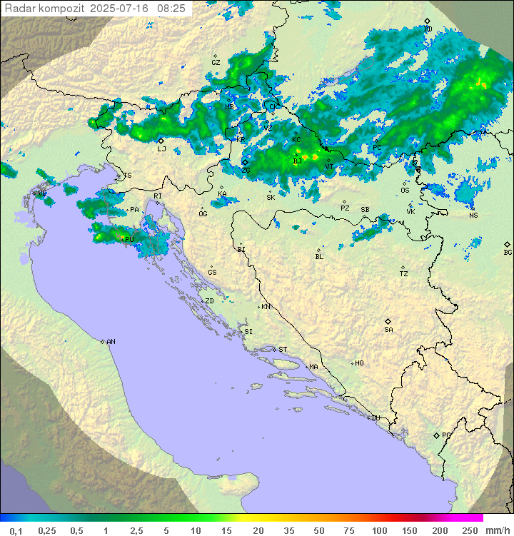 Padavine Hrvaška