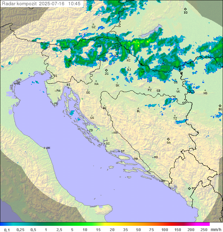 Padavine Hrvaška