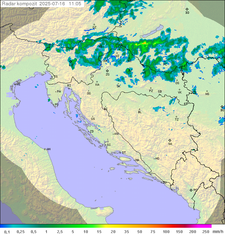 Padavine Hrvaška