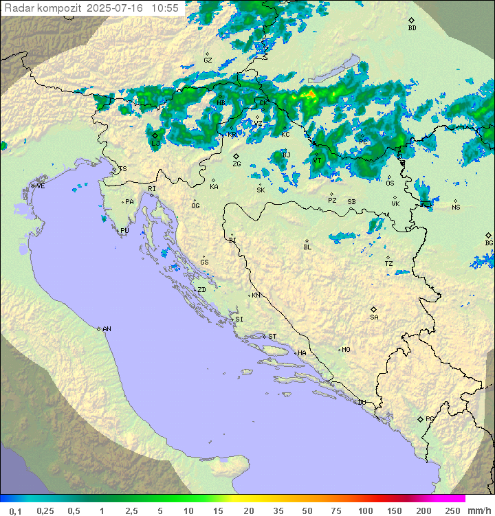 Padavine Hrvaška