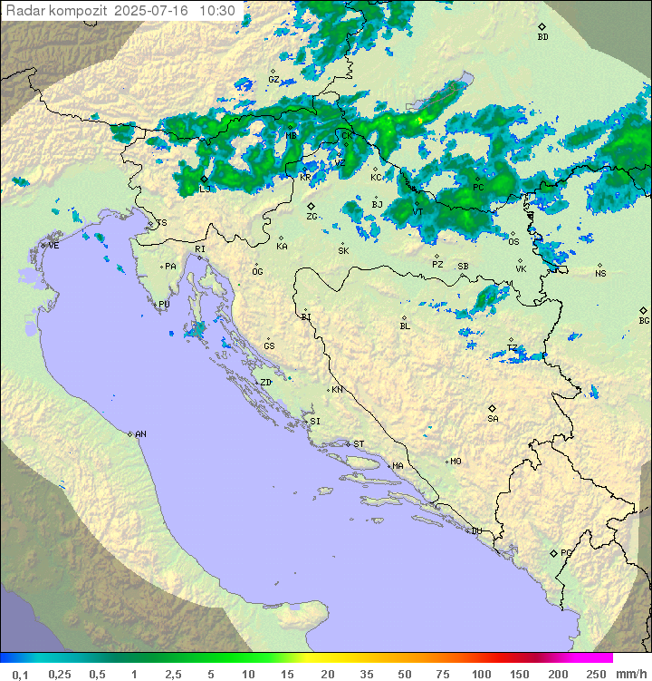 Padavine Hrvaška