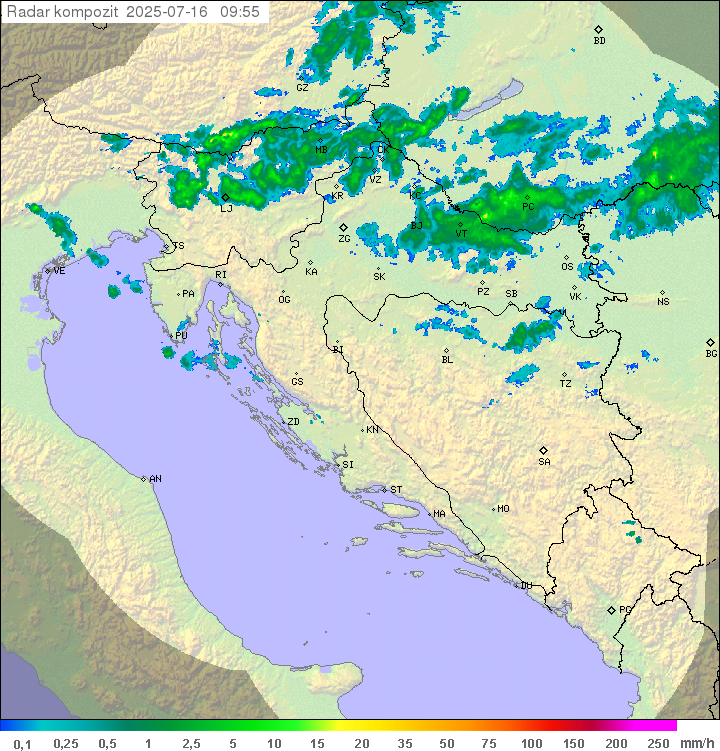 Padavine Hrvaška