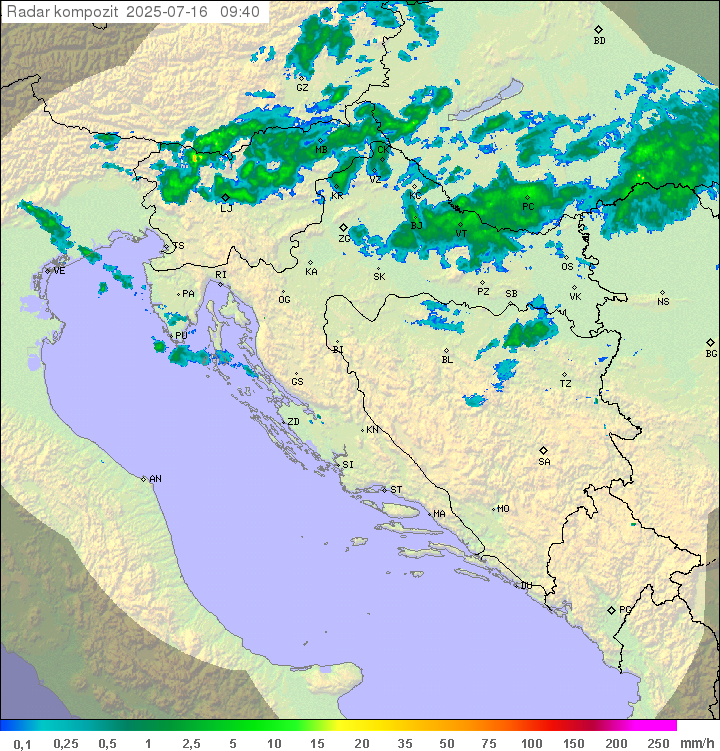 Padavine Hrvaška