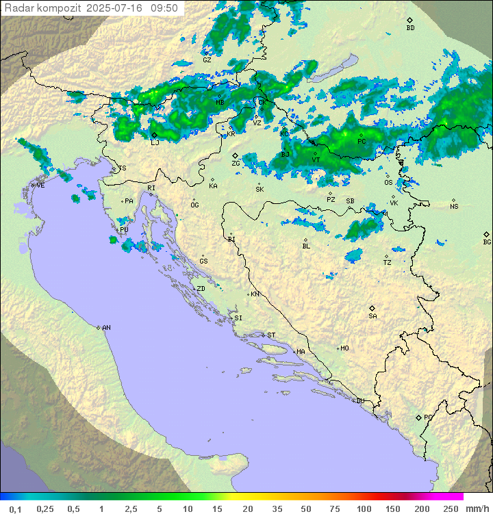 Padavine Hrvaška