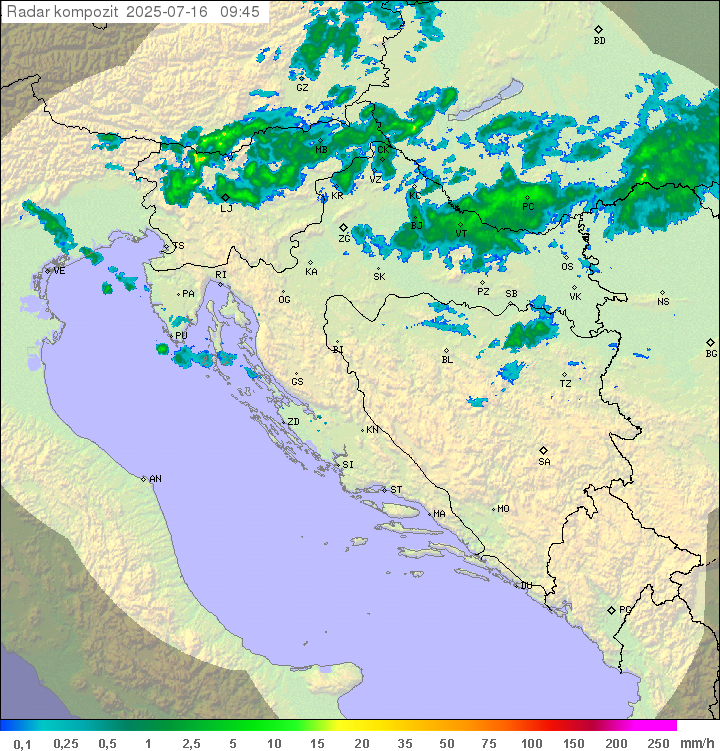 Padavine Hrvaška