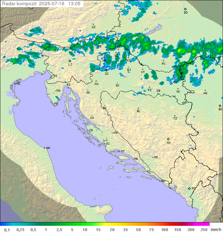 Padavine Hrvaška