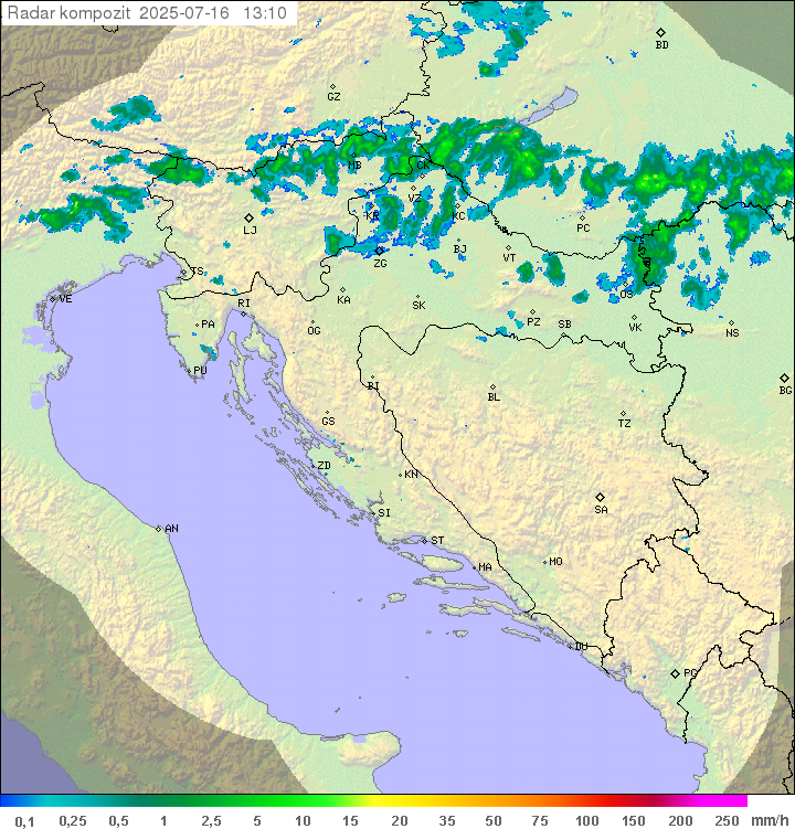 Padavine Hrvaška