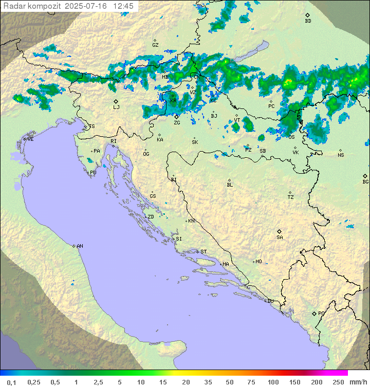Padavine Hrvaška