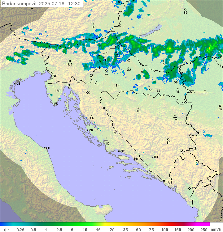 Padavine Hrvaška