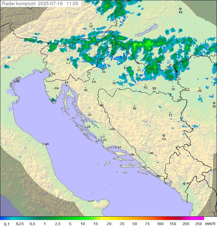 Padavine Hrvaška