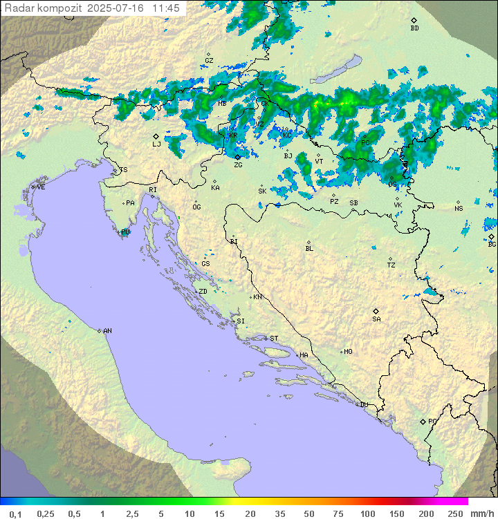 Padavine Hrvaška